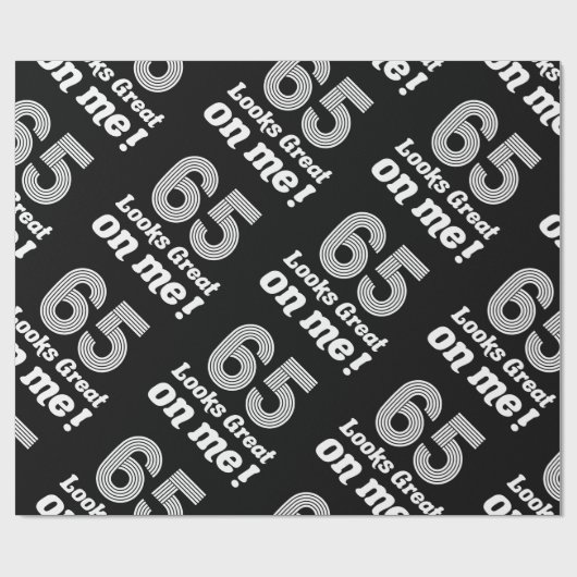 Grappige 65e verjaardag voor haar cadeaupapier (Vlak)