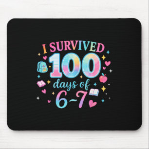 Grappige 67 100e Dag Van School Leraar 100 Dagen 6 Muismat