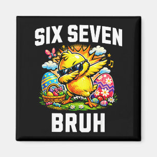 Grappige 67 bruh paas dabbing chick meme zes zeven magneet