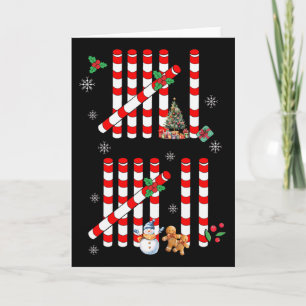 Grappige 67 Candy Cane Streepjes Kerstmis Zes Zeve Kaart
