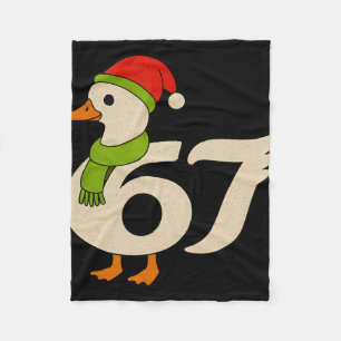 Grappige 67 Gans Kerstmis 6 7 Meme Eend Kerstman H Fleece Deken