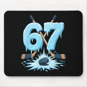Grappige 67 Hockey Zes Zeven Ijs Drip Liefhebber M Muismat