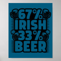 Grappige 67 Ierse 33 Bier Zes