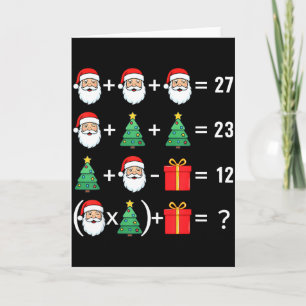 Grappige 67 Kerstman Boom Wiskundeleraar Kerstmis Kaart