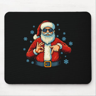 Grappige 67 Kerstman Kerstman Handen Zes Zeven Num Muismat