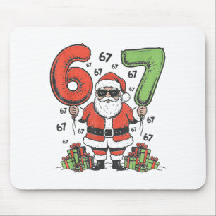 Grappige 67 Kerstman Zes Zeven Kerst 67 Meme Bruh Muismat