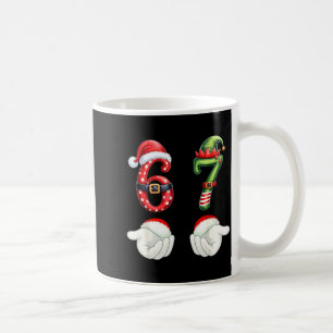 Grappige 67 Kerstmis Pyjama Zes Zeven Meme 6 7 Elf Koffiemok