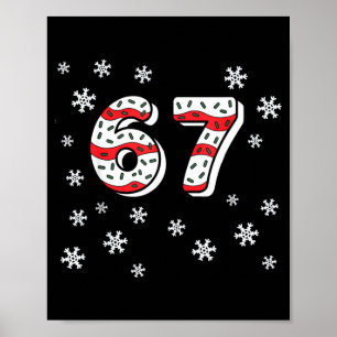 Grappige 67 Kersttaarten 67 Grappig Kind 67 Kerstm Poster