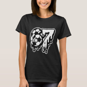 Grappige 67 Meme Bargoens Voetbal IJsdrip Zes Zeve T-shirt