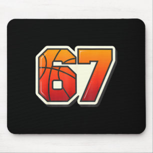 Grappige 67 Meme Basketbal Ijs Drip Zes Zeven Muismat