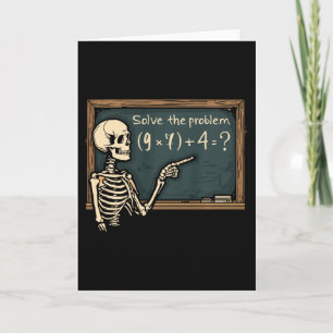 Grappige 67 Meme Brainrot grap Halloween skelet ma Kaart