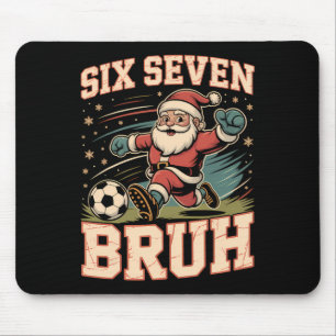 Grappige 67 Meme Bruh Kerst Voetbal Kerstman Xmas Muismat