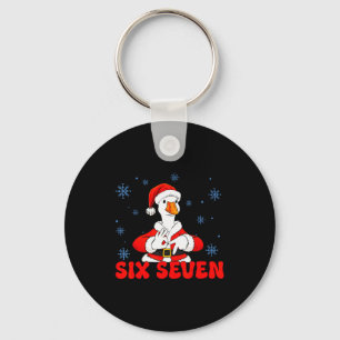 Grappige 67 Meme Dwaze Gans Kerstmis 67 Meme Kerst Sleutelhanger