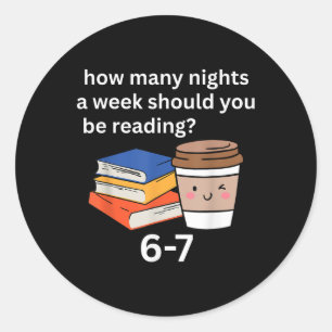 Grappige 67 Meme Engelse leraar Lezer Boekliefhebb Ronde Sticker