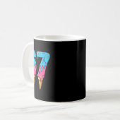Grappige 67 Meme Ijs Drip Zes Zeven Gen Z Koffiemok (Voorkant links)
