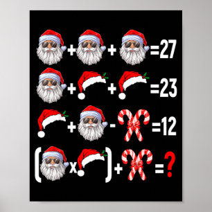 Grappige 67 Meme Kerstman Kerstboom Wiskunde Leraa Poster