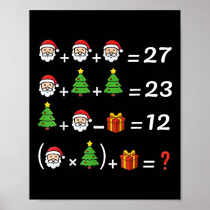 Grappige 67 Meme Kerstmis Wiskunde Docent Kerstman Poster