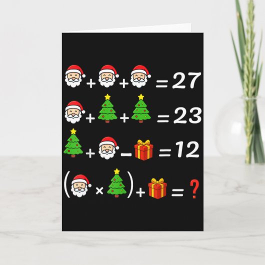 Grappige 67 Meme Kerstmis Wiskunde Leraar Kerstman Kaart (Voorkant)