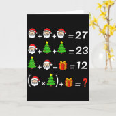 Grappige 67 Meme Kerstmis Wiskunde Leraar Kerstman Kaart (Gele Bloem)