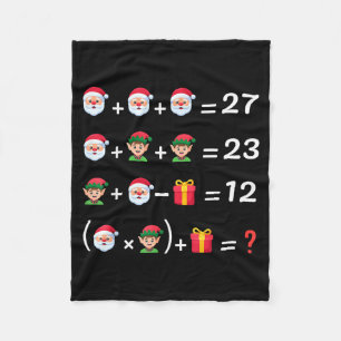 Grappige 67 Meme Kerstmis Wiskunde Leraren Santa Z Fleece Deken