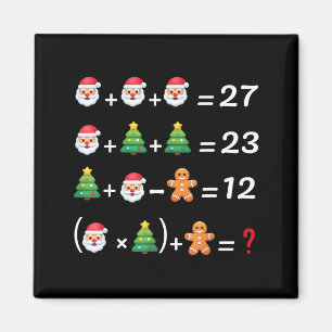 Grappige 67 Meme Kerstmis Wiskunde Leraren Santa Z Magneet