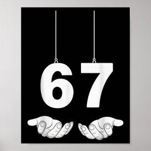 Grappige 67 Meme Kostuum Zes Zeven Halloween Gen Z Poster