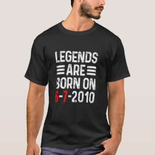 Grappige 67 Meme Legende wordt Geboren 6-7-2010 T-shirt