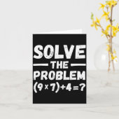 Grappige 67 Meme Pemdas Elementaire Wiskunde Leraa Kaart (Gele Bloem)