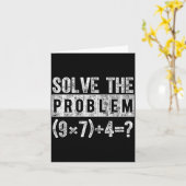 Grappige 67 Meme Pemdas Elementaire Wiskunde Lerar Kaart (Gele Bloem)