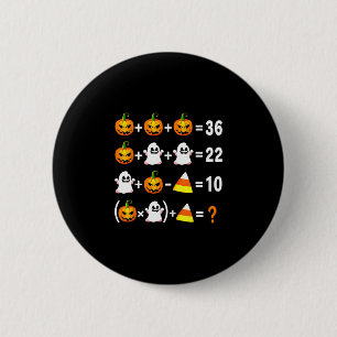 Grappige 67 Meme Pompoen Geest Wiskunde Docent Hal Ronde Button 5,7 Cm