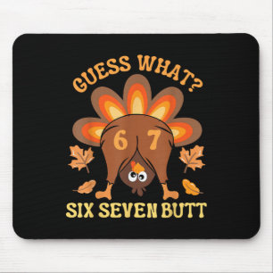 Grappige 67 Meme Thanksgiving Turkey Raad eens Six Muismat