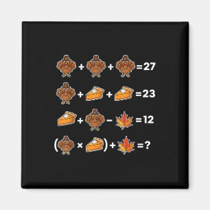 Grappige 67 Meme-thanksgiving Wiskunde Leraren Puz Magneet