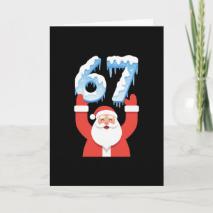 Grappige 67 Meme Vader Kerstmis Winter Sneeuw Ijs  Kaart
