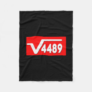Grappige 67 Meme Vierkantswortel 4489 Slang Wiskun Fleece Deken