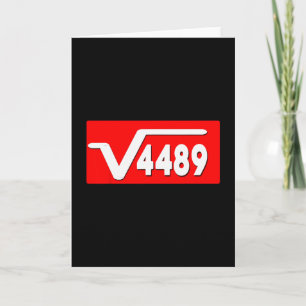 Grappige 67 Meme Vierkantswortel 4489 Slang Wiskun Kaart