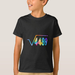 Grappige 67 Meme Vierkantswortel 4489 Slang Wiskun T-shirt