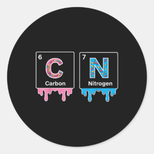 Grappige 67 Meme Wetenschap Chemie Nerd Humor Peri Ronde Sticker