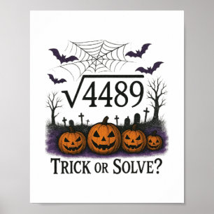 Grappige 67 Meme Wiskunde Leraar 6 7 Halloween Vie Poster