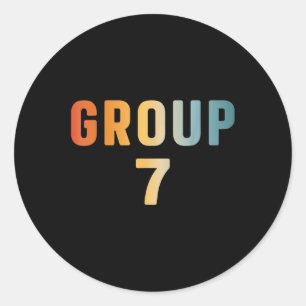 Grappige 67 Meme Zes Zeven Nummer 6 En 7 Groep 7 B Ronde Sticker