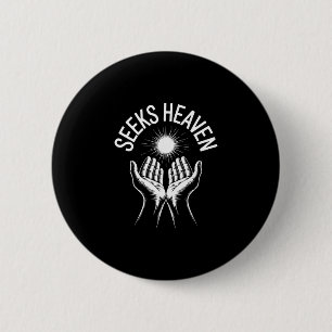 Grappige 67 Meme Zoekt Hemel Ironische Spirituele Ronde Button 5,7 Cm