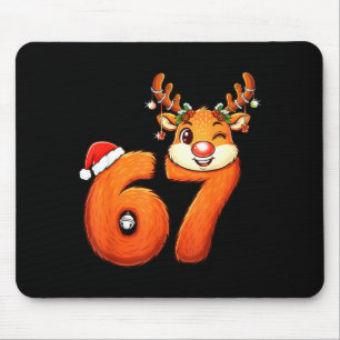 Grappige 67 Rendier Kerstmis Zes Zeven Meme 6 7 T- Muismat