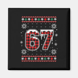 Grappige 67 Six Seven Squad Meme Kerstmis Lelijke Magneet