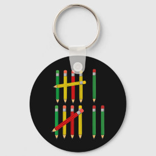 Grappige 67 Tally Marks Wiskunde Voor Docenten Stu Sleutelhanger