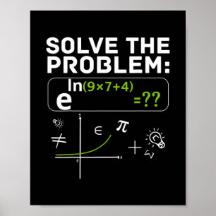 Grappige 67 Wiskunde Meme Los Het Probleem Op Lera Poster