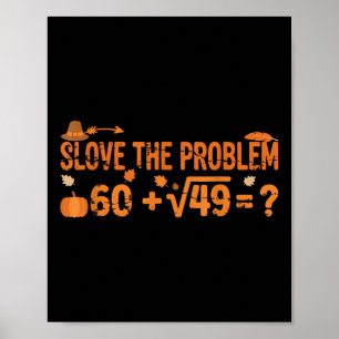 Grappige 67 Wiskunde Meme Thanksgiving Gen Alpha P Poster