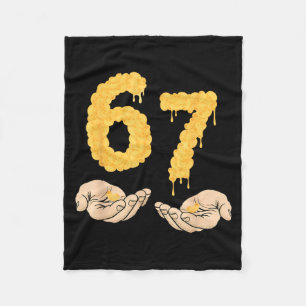 Grappige 67 Zes Zeven Cheesy Mac & Cheese 6 7 Fleece Deken