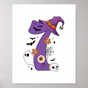 Grappige 67 Zes Zeven Koppel bijpassende Halloween Poster