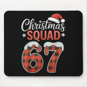 Grappige 67 Zes Zeven Meme Brainrot 67 Kerstmis Sq Muismat