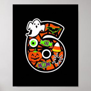 Grappige 67 Zes Zeven Meme Koppel Halloween  Poster