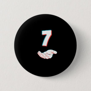 Grappige 67 Zes Zeven Meme Koppel Matching Hallowe Ronde Button 5,7 Cm